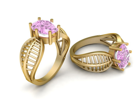 WOMEN FASHION RING 3D PRINTABLE MODEL 3D Print Model