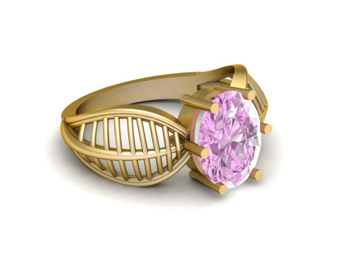 WOMEN FASHION RING 3D PRINTABLE MODEL 3D Print Model