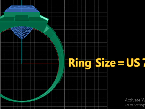 Men Fashion Ring 3d Printable Model 3D Print Model