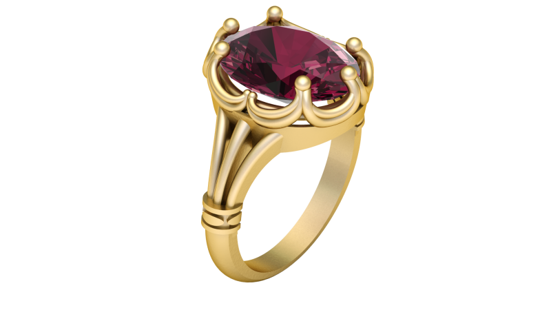 Hip Hop Men Fashion Ring 3d Printable Model Modelo de impresión 3D .c4d .max .obj .3ds .fbx .stl .blend