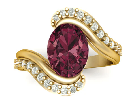 여성용 약혼 반지 구매 3D 프린트 가능 모델 3D 프린트 모델