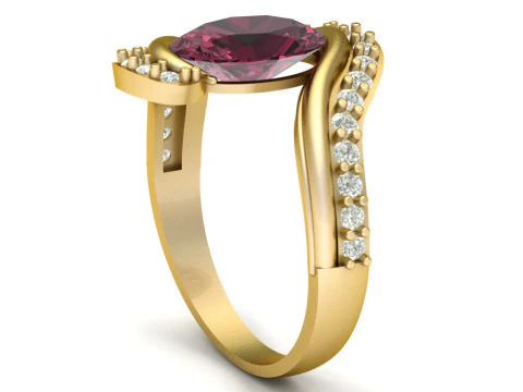 BUY ENGAGEMENT RING FOR WOMEN 3D PRINTABLE MODEL 3D Print Model