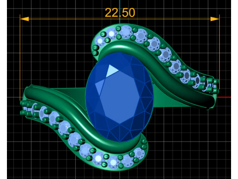 BUY ENGAGEMENT RING FOR WOMEN 3D PRINTABLE MODEL 3D Print Model