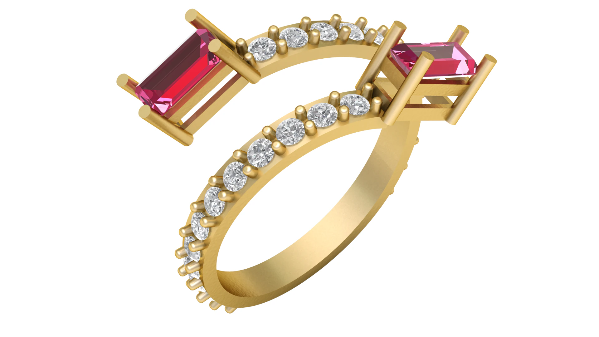 Engagement Ring For Women 3d Printable Model 3D Print Model .c4d .max .obj .3ds .fbx .stl .blend 