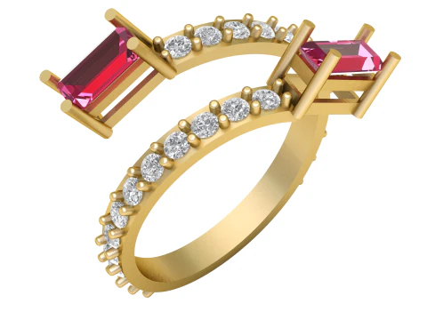 Обручка для жінок. 3d модель для друку 3D Принт Модель