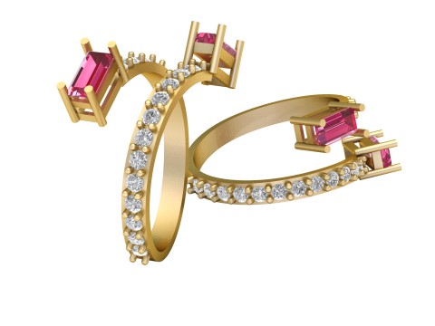 Engagement Ring For Women 3d Printable Model 3Dプリントモデル