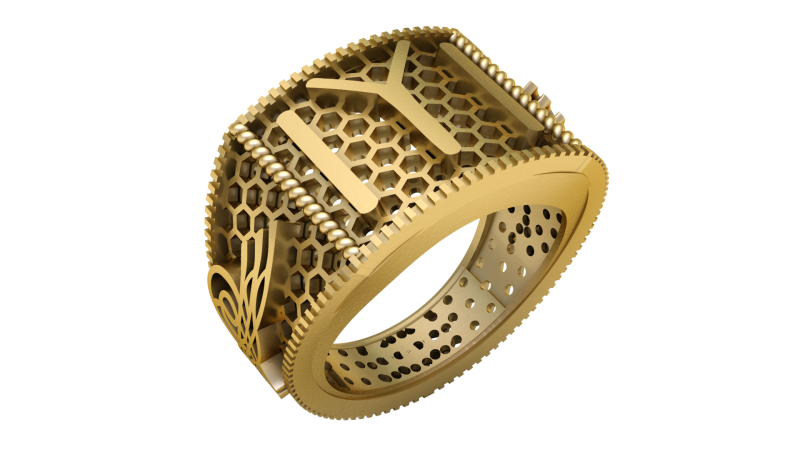 Hip Hop Men Fashion Alphabet MY Ring 3d Printable Model Modelo de impresión 3D .c4d .max .obj .3ds .fbx .stl .blend 