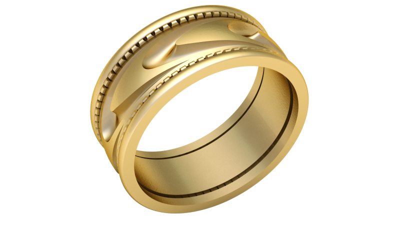 Hip Hop Men Fashion Ring 3d Printable Model 3D 프린트 모델 .c4d .max .obj .3ds .fbx .stl .blend 