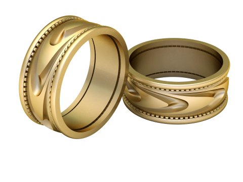 Hip Hop Men Fashion Ring 3d Printable Model 3D 프린트 모델