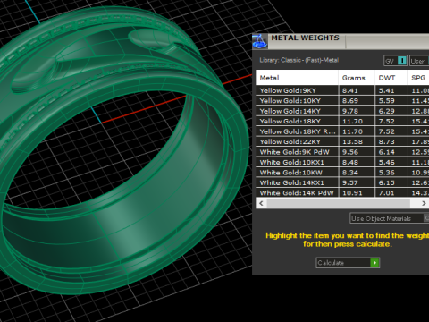 Hip Hop Men Fashion Ring 3d Printable Model 3D 프린트 모델