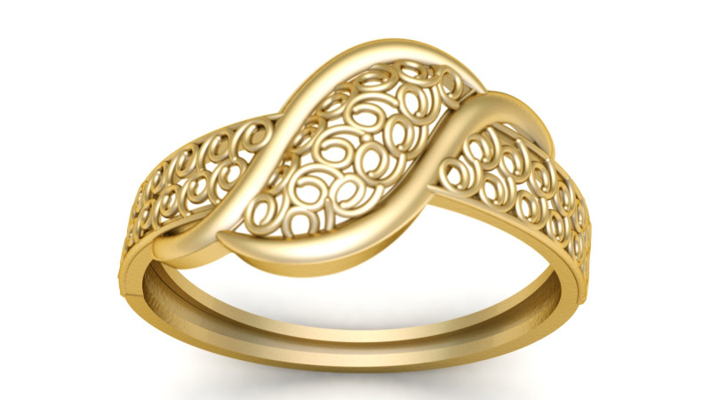 WOMEN FESHION RING 3D PRINTABLE MODEL 3D Print Model .c4d .max .obj .3ds .fbx .stl .blend 
