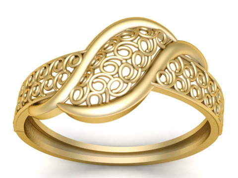 WOMEN FESHION RING 3D PRINTABLE MODEL 3D Print Model