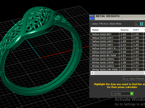 WOMEN FESHION RING 3D PRINTABLE MODEL 3D Print Model