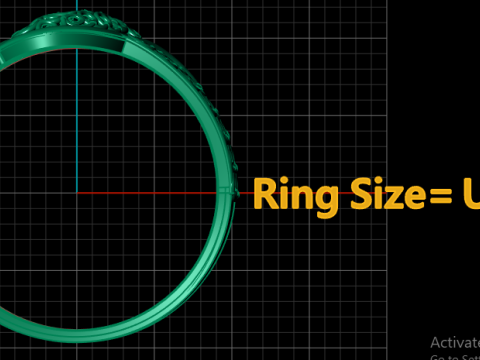 WOMEN FESHION RING 3D PRINTABLE MODEL 3D Print Model