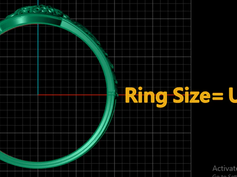 WOMEN FESHION RING 3D PRINTABLE MODEL 3D Print Model