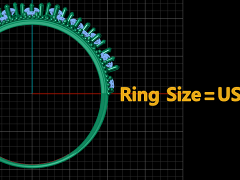 LUXURY ENGAGEMENT DIAMOND RING 3D PRINTABLE MODEL 3Dプリントモデル