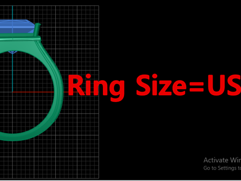 ITALIAN CHAIN FASHION MENS RING 3D PRINTABLE MODEL 3Dプリントモデル
