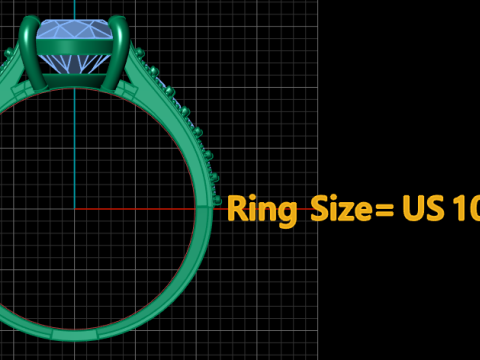 SOLITAIRE DIMOND RING FOR WOMEN 3D PRINTABLE MODEL 3D Принт Модель
