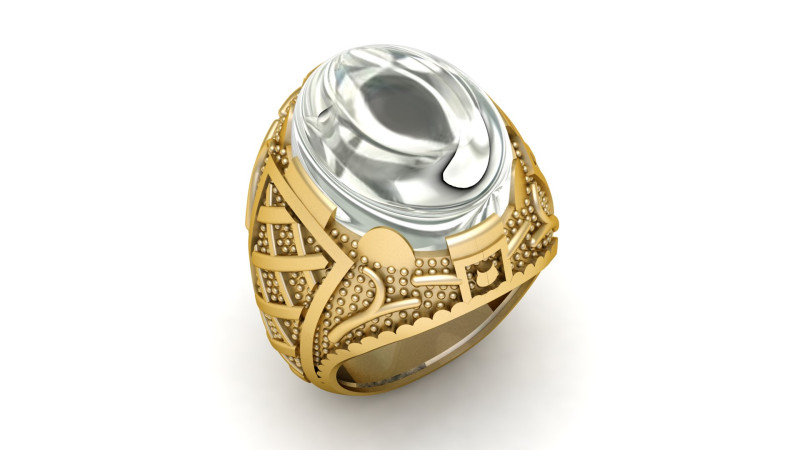 TURKISH MEN FASHION RING 3D PRINTABLE MODEL Modèles 3D en vedette .c4d .max .obj .3ds .fbx .stl .blend 