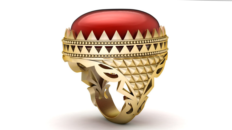 TURKISH MEN FASHION RING 3D PRINTABLE MODEL 3D Print Model .c4d .max .obj .3ds .fbx .stl .blend 