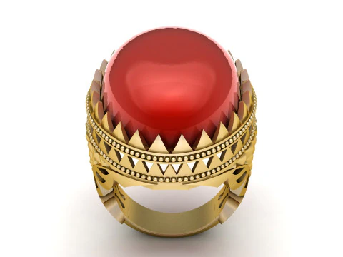 TURKISH MEN FASHION RING 3D PRINTABLE MODEL 3D Print Model