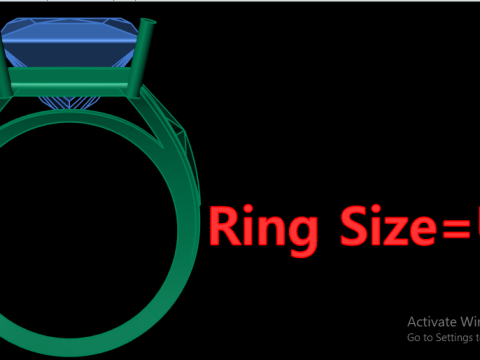 BLACK ONYX RING FOR WOMEN 3D PRINTABLE MODEL 3D 打印模型