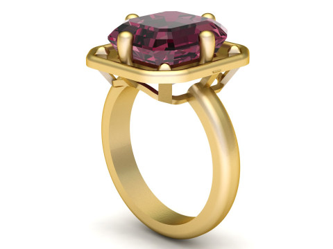 SOLITAIRE ENGAGEMENT RING FOR WOMEN 3D PRINTABLE MODEL 3D 프린트 모델