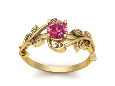 SOLITAIRE WEDDING RING FOR WOMEN 3D PRINTABLE MODEL 3D Print Model