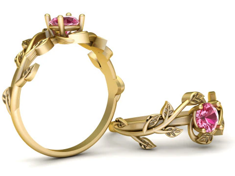 SOLITAIRE WEDDING RING FOR WOMEN 3D PRINTABLE MODEL 3D Print Model