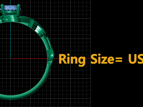 SOLITAIRE WEDDING RING FOR WOMEN 3D PRINTABLE MODEL 3D Print Model