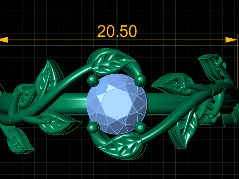 SOLITAIRE WEDDING RING FOR WOMEN 3D PRINTABLE MODEL 3D Print Model