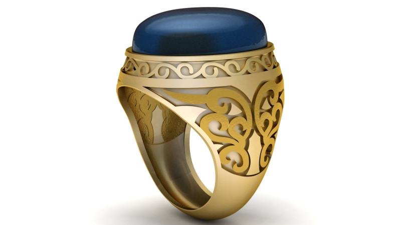 ITALIAN MAN FASHION RING 3D PRINTABLE MODEL 3D Print Model .c4d .max .obj .3ds .fbx .stl .blend 
