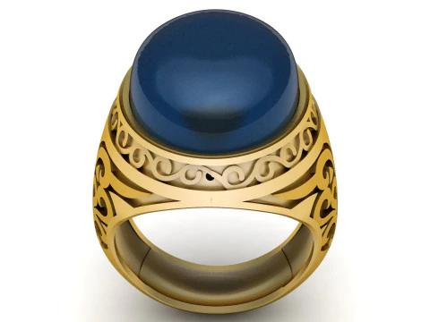 ITALIAN MAN FASHION RING 3D PRINTABLE MODEL 3D Print Model