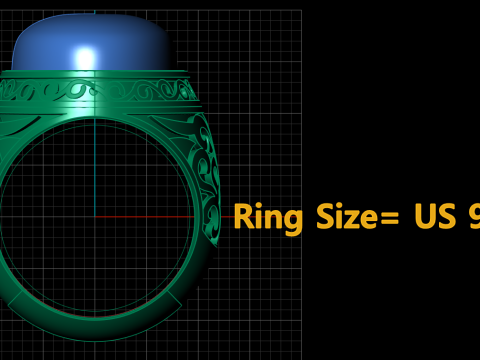 ITALIAN MAN FASHION RING 3D PRINTABLE MODEL 3D Print Model
