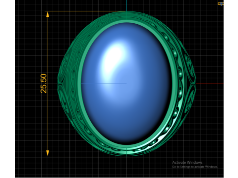 ITALIAN MAN FASHION RING 3D PRINTABLE MODEL 3D Print Model