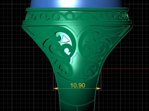 ITALIAN MAN FASHION RING 3D PRINTABLE MODEL 3D Print Model
