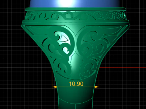 ITALIAN MAN FASHION RING 3D PRINTABLE MODEL 3D Print Model