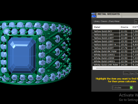 FILIGREE ENGAGEMENT RING FOR WOMEN 3D PRINTABLE MODEL 3D 프린트 모델