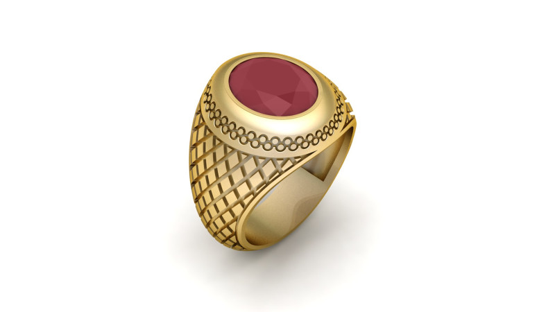 MENS FASHION RING 3D PRINTABLE MODEL 3D Baskı Modeli .c4d .max .obj .3ds .fbx .stl .blend