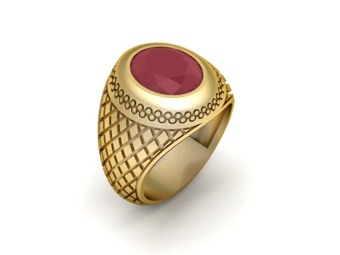 MENS FASHION RING 3D PRINTABLE MODEL 3D Print Model