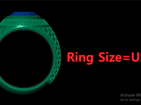 MENS FASHION RING 3D PRINTABLE MODEL 3D Baskı Modeli