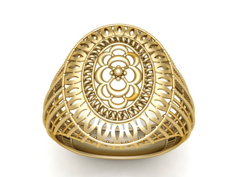 LUXURY MEN FASHION RING 3D PRINTABLE MOODEL 3Dプリントモデル