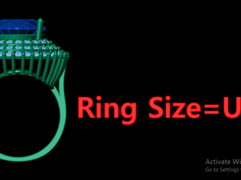 WOMEN FILIGREE WEDDING DIMOND RING 3D PRINTABLE MODEL 3D-printmodel
