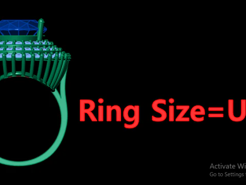 WOMEN FILIGREE WEDDING DIMOND RING 3D PRINTABLE MODEL 3D Print Model