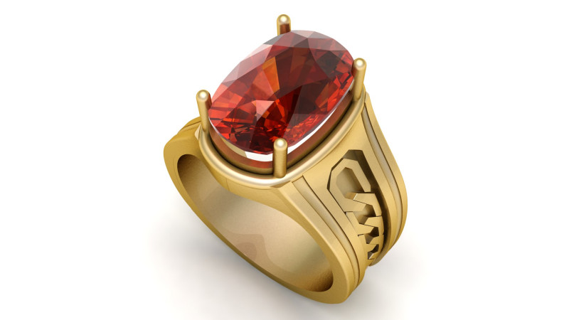 STYLISH CHAIN RING FOR MEN 3D PRINTABLE MODEL 3D 프린트 모델 .c4d .max .obj .3ds .fbx .stl .blend 