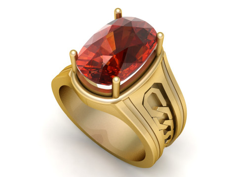 STYLISH CHAIN RING FOR MEN 3D PRINTABLE MODEL 3D Print Model