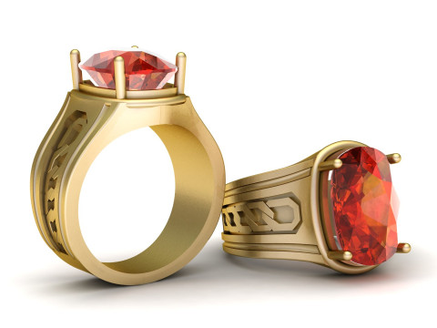 STYLISH CHAIN RING FOR MEN 3D PRINTABLE MODEL 3D 프린트 모델