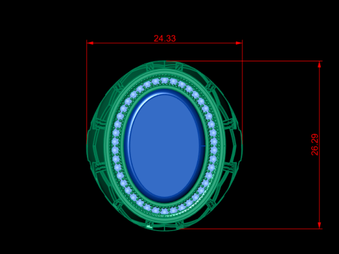 MEN ITALIAN RING 3D PRINTABLE MODEL 3D Принт Модель