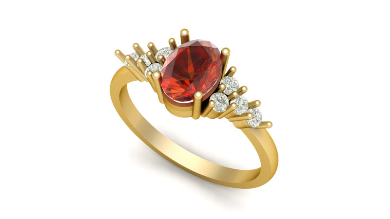 ENGAGEMENT SOLITAIRE DIMOND RING 3D PRINTABLE MODEL 3D Принт Модель .c4d .max .obj .3ds .fbx .stl .blend 