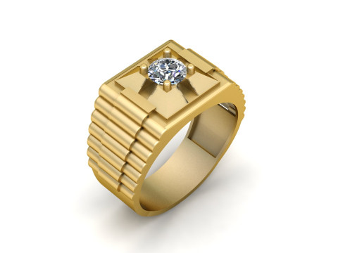 Rado DIOMOND RING FOR MEN 3D PRINTABLE MODEL 3D Print Model